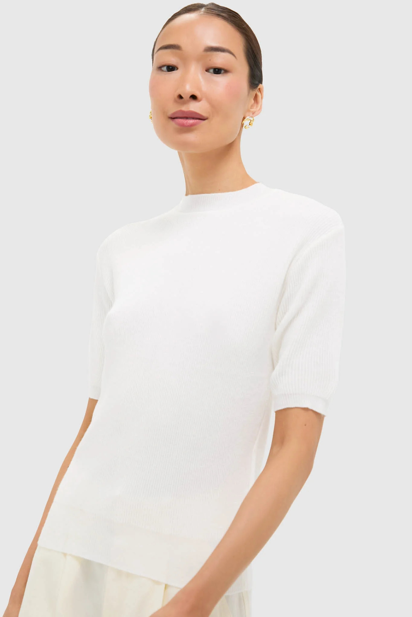 Off White Knit Tee | Tuckernuck (US)