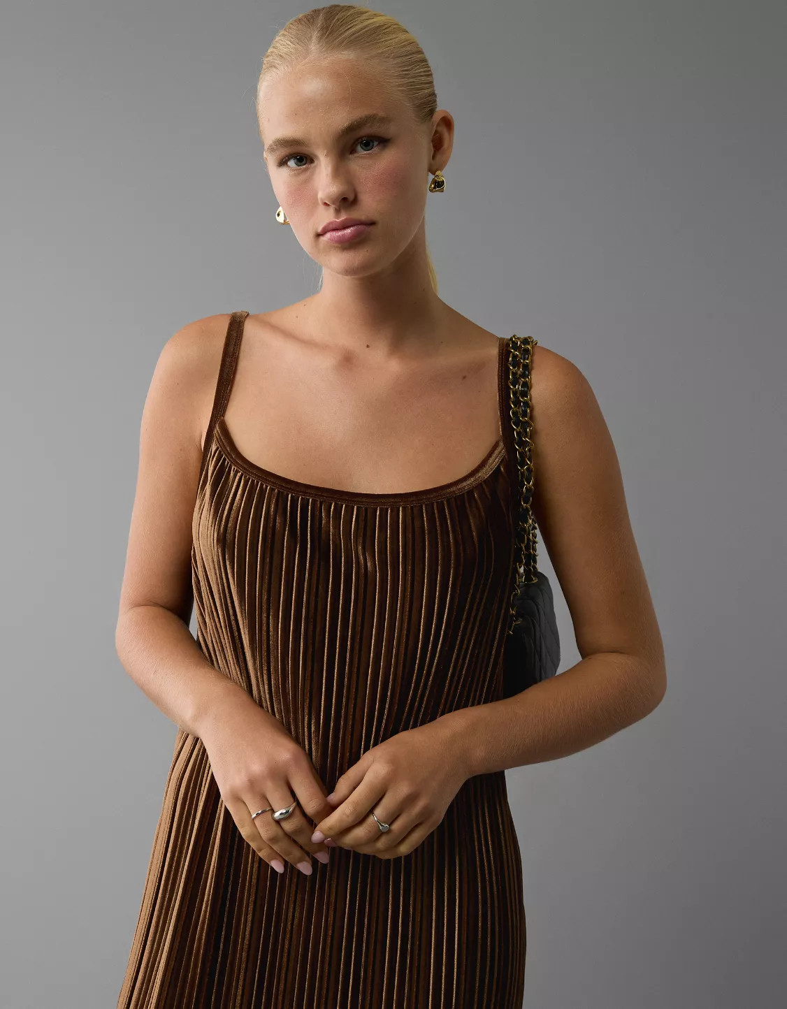 AE Velvet Midi Dress | American Eagle Outfitters (US & CA)