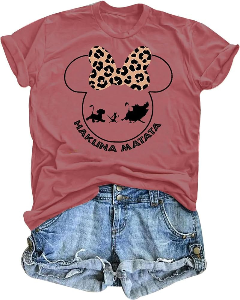 T&Twenties Magical Shirt for Women Hakuna Matata Animal Kingdom Shirts for Women Funny Vacation H... | Amazon (US)