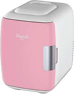 Cooluli Skincare Mini Fridge for Bedroom - Car, Office Desk & Dorm Room - Portable 4L/6 Can Elect... | Amazon (US)