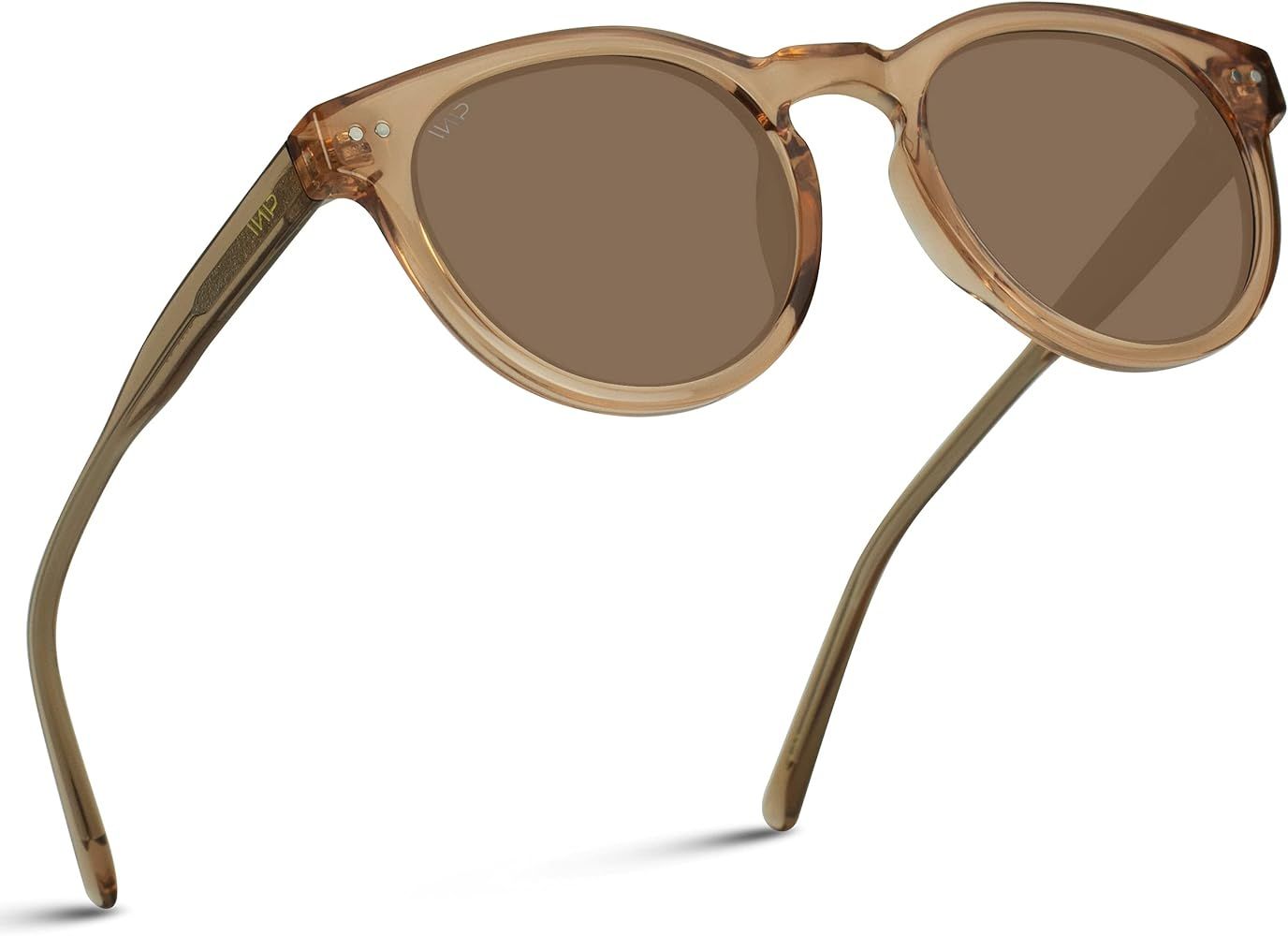 WearMe Pro - Classic Round Retro Polarized Sunglasses | Amazon (US)