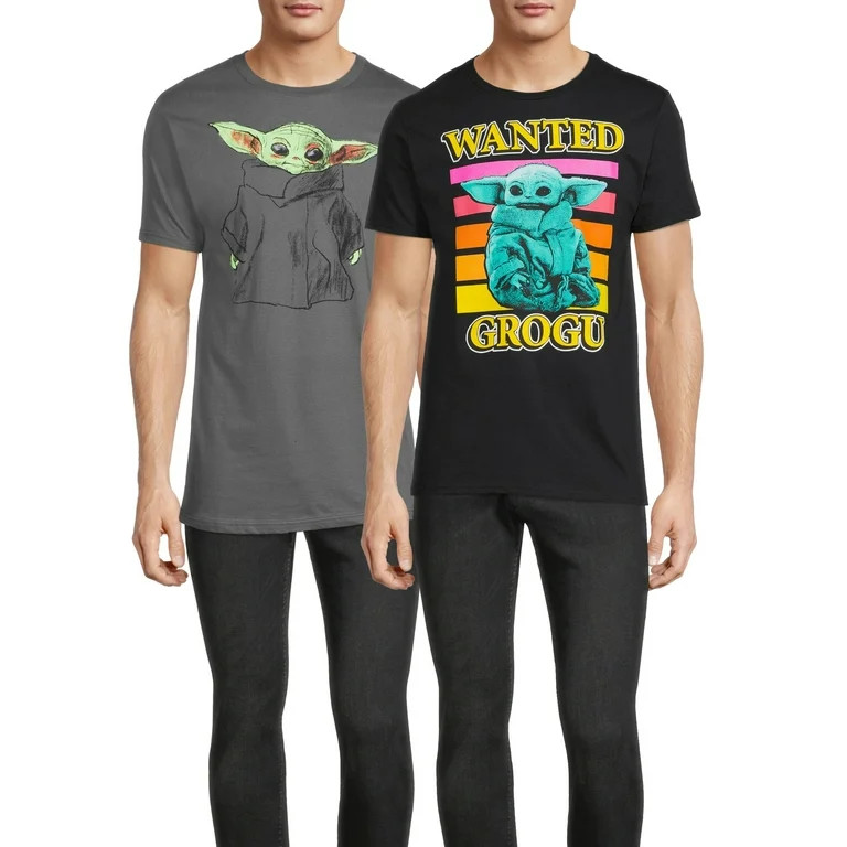 Star Wars by The Mandalorian Short Sleeve Graphic Pullover Crew Neck Relaxed Fit T-Shirt (Men's o... | Walmart (US)