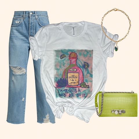 Tequila Made Me Do It Graphic Tee (Vintage Feel) | Sassy Queen