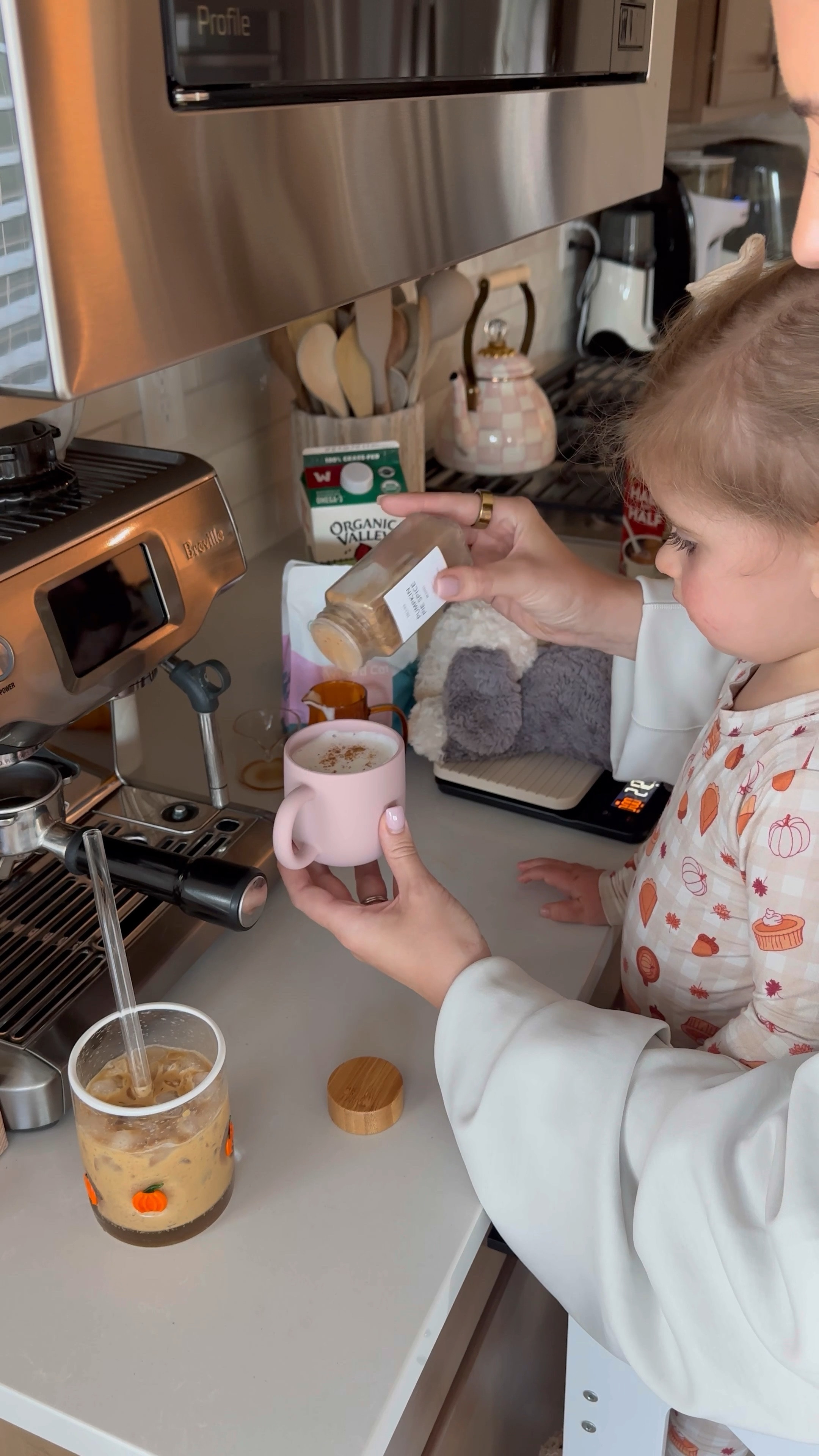 Make coffee with me & tiegan!!! Linking all of our tools for my coffee & her “coffee” 🥛 lol 🤎🫶🏽 

#LTKHome