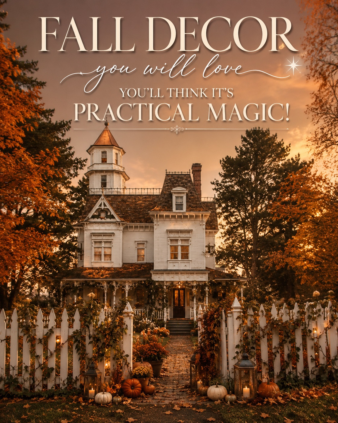 If your dream home looks like it belongs in Practical Magic, you’re going to love these cozy fall finds. ✨ Think vintage apothecary bottles, glowing candlelight, mossy greens, aged wood, brass accents, and charming cottage details that make your home feel warm, magical, and effortlessly elegant.

I’ve gathered all of my favorite Practical Magic-inspired decor in one place so you don’t have to hunt for each piece. Whether you’re decorating for early fall or creating the ultimate cozy witch cottage, these are the finds I’m reaching for this season.

Save this post for fall decorating inspiration and shop everything in the carousel! 🍂🕯️

#PracticalMagicDecor #CozyFallHome #WitchCottage #FallDecorIdeas #LTKHome