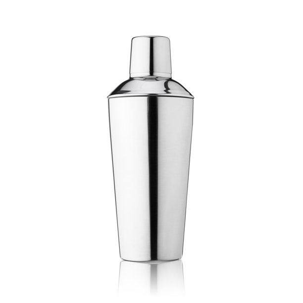 Savoy Stainless Steel Cocktail Shaker with Cap and Strainer by - 24oz - Walmart.com | Walmart (US)