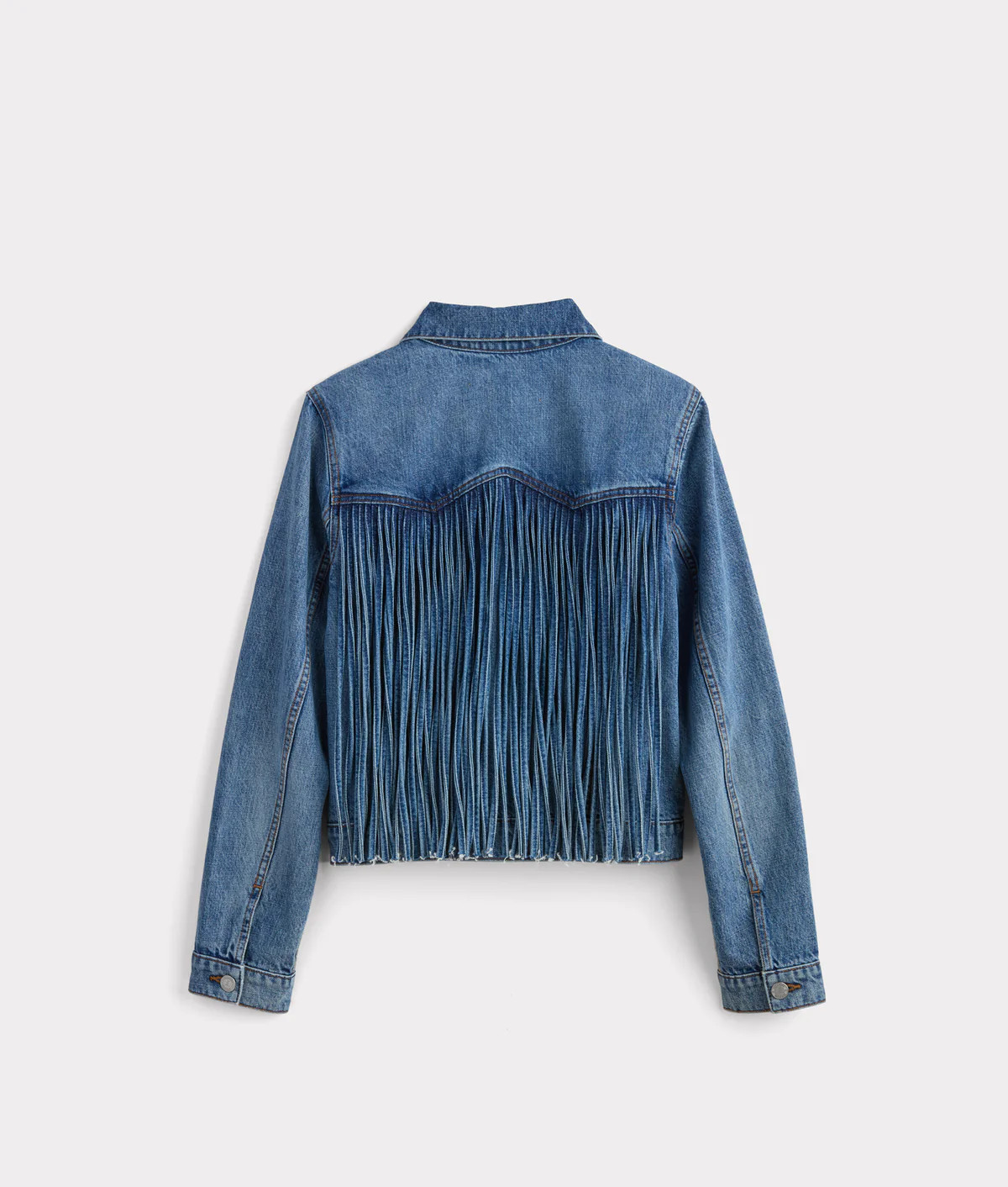 Justine Fringe Denim Jacket | Lucchese Bootmaker