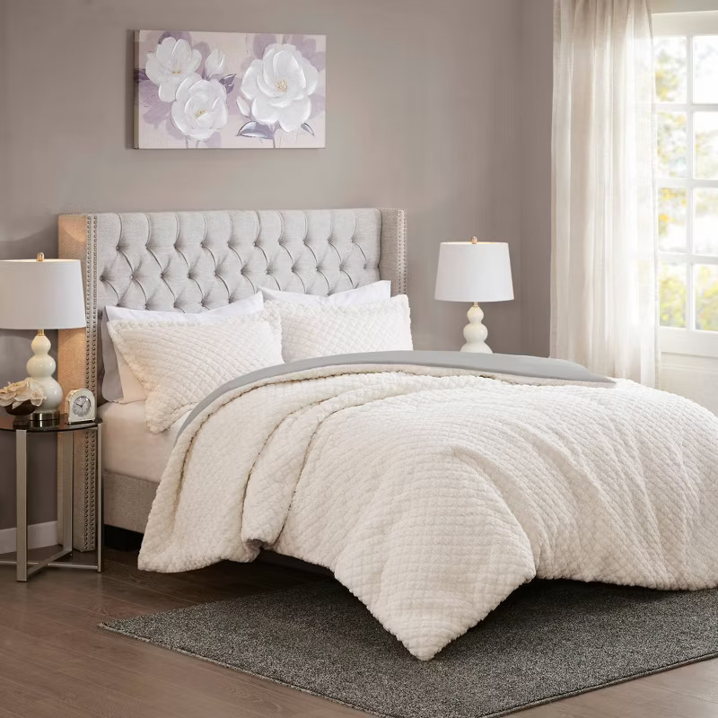 Colden Reversible Textured Sherpa to Faux Mink Comforter Set | Target