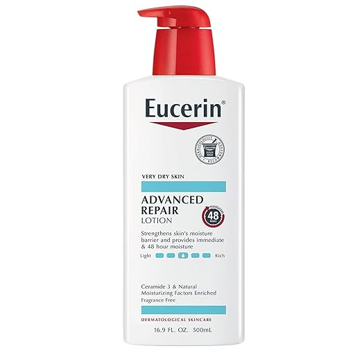 Eucerin Advanced Repair Lotion - Fragrance Free, Full Body Lotion for Very Dry Skin - 16.9 fl. oz... | Amazon (US)