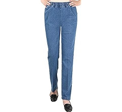 Youhan Women's Casual Pull On Elastic Waist Jeans | Amazon (US)