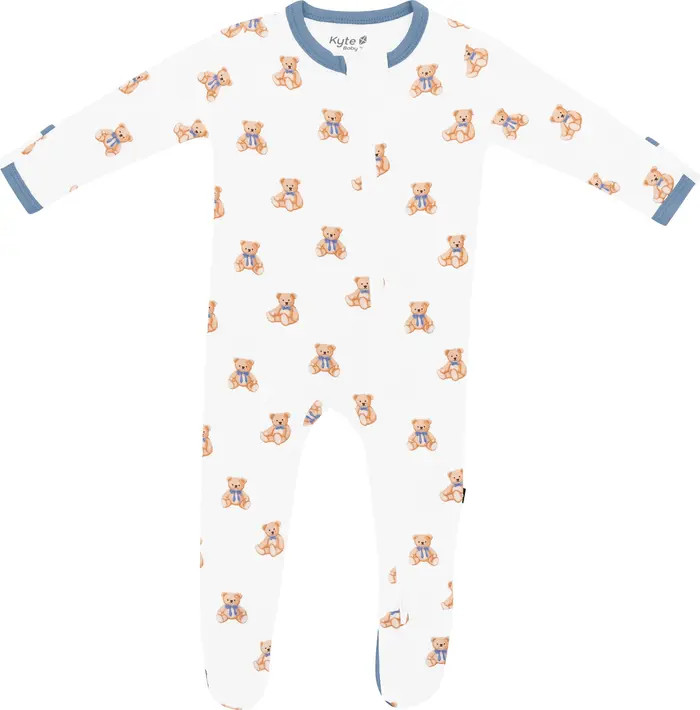 Teddy Bear Zip-Up Footie | Nordstrom