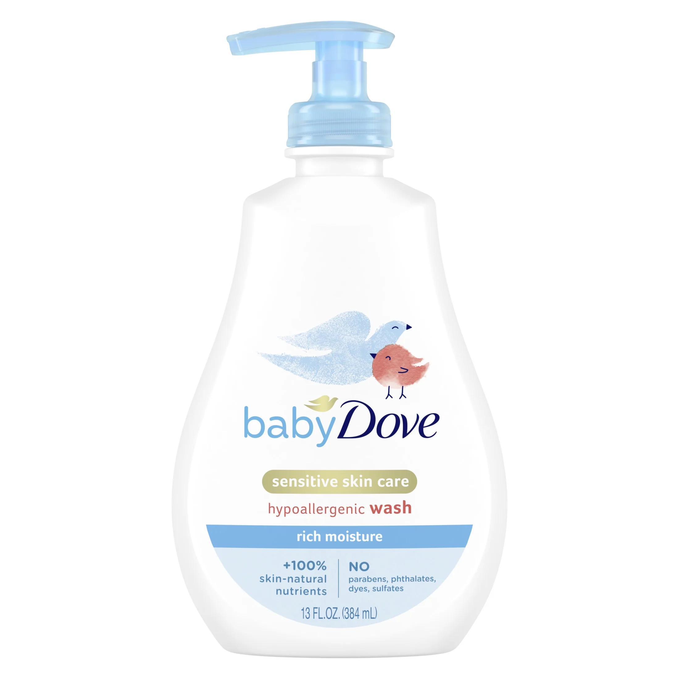 Baby Dove Rich Moisture Hypoallergnic Wash Newborn Sensitive Skin, 13 oz | Walmart (US)