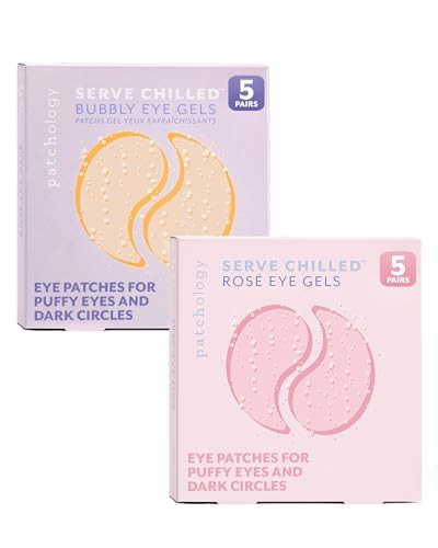 Patchology Eye Refresh 10-Pair Bundle: 5 Pairs Rosé Under Eye Patches for Puffy Eyes + 5 Pairs Bubbly Eye Patches with Vitamin C & Niacinamide - Smoothing & Hydrating Eye Mask Gift Set | Amazon (US)