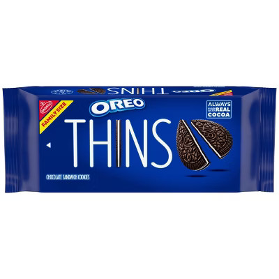 Oreo Thins Chocolate Sandwich Cookies Family Size - 11.78oz | Target
