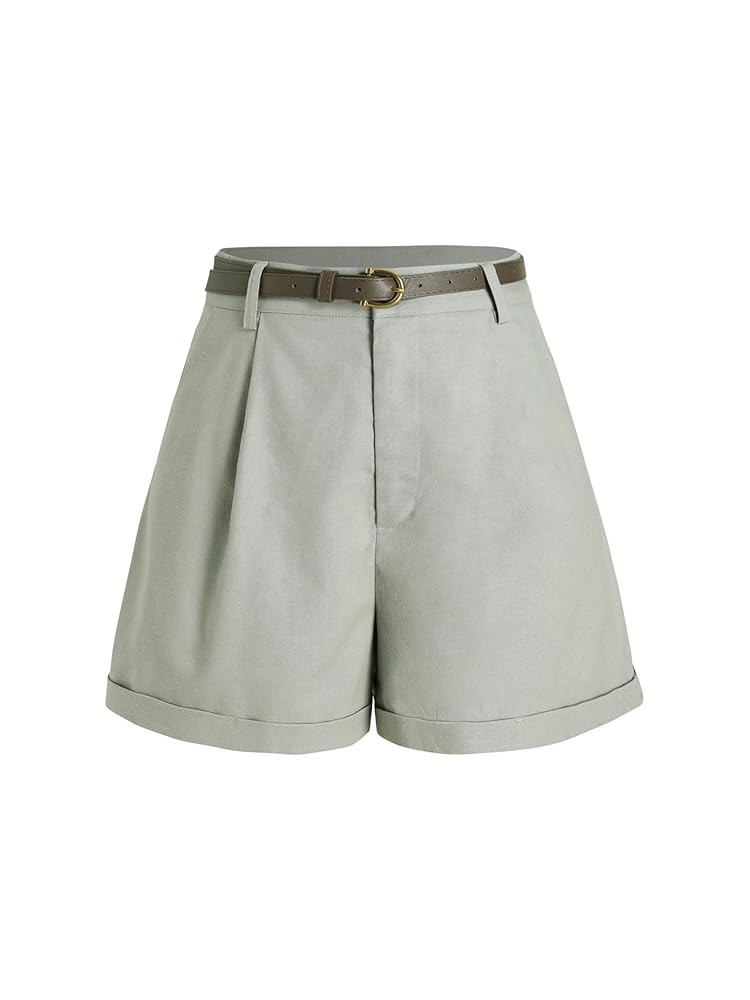 CIDER High Waist Belted Wide Leg Shorts | Amazon (US)