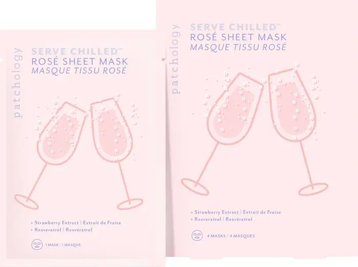 4-Pack Serve Chilled Rosé All Day Sheet Mask | Nordstrom