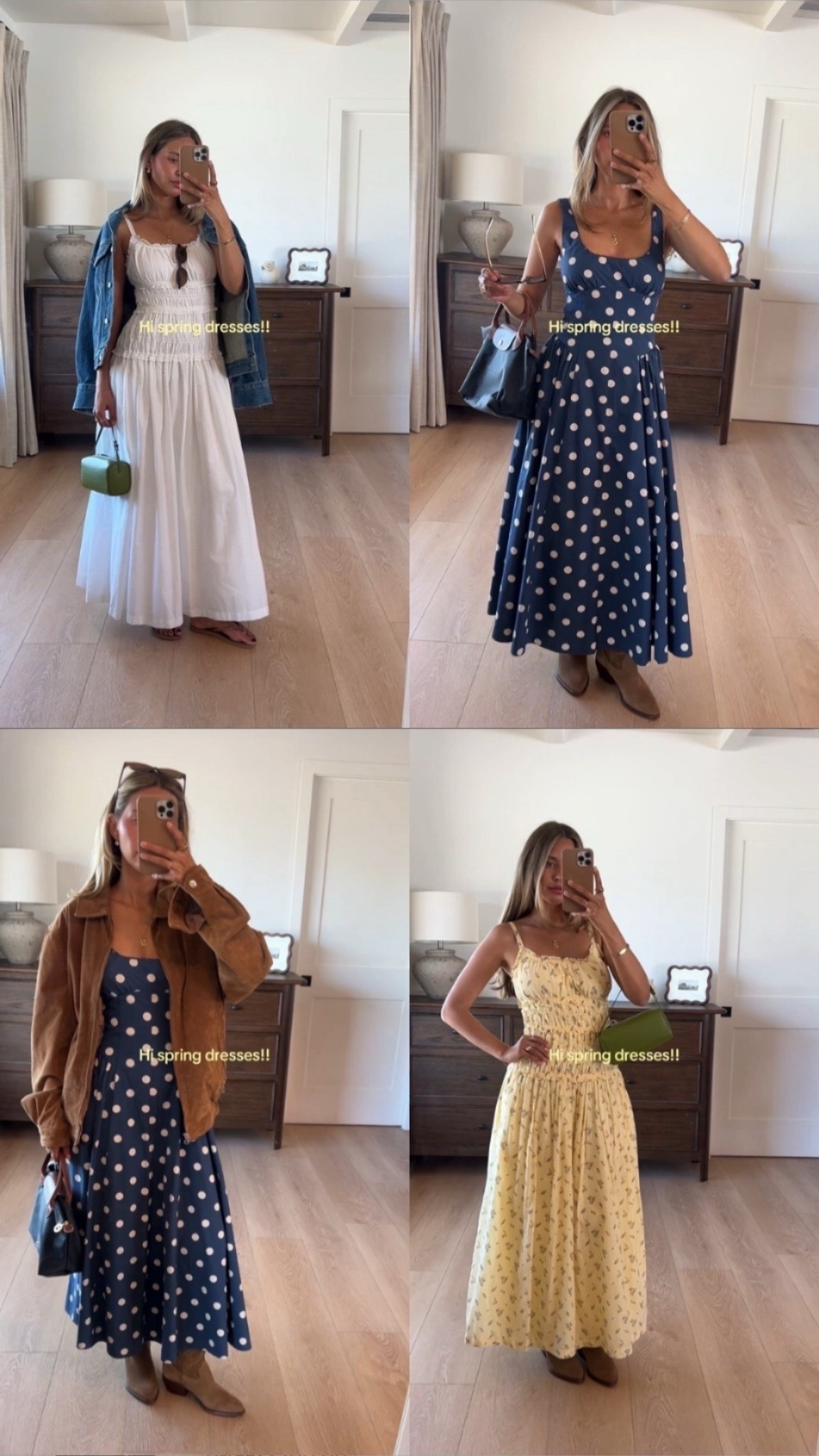 Abercrombie spring dresses! 
I’m 5’4 and I do regular length / size xxs 