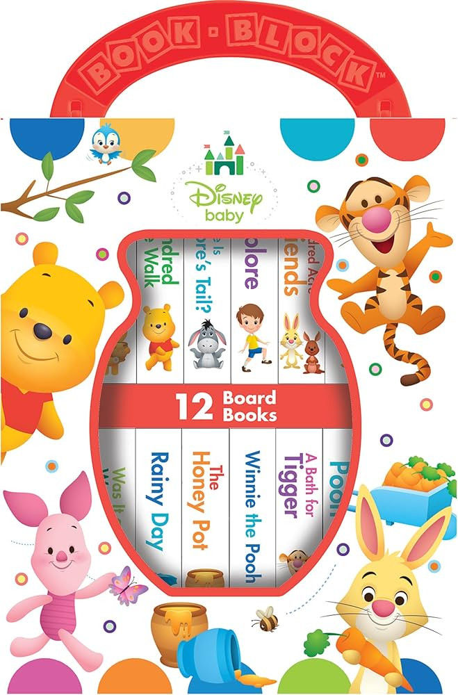 Disney Baby - Winnie the Pooh - My First Library Board Book Block 12-Book Set - Pi Kids | Amazon (UK)