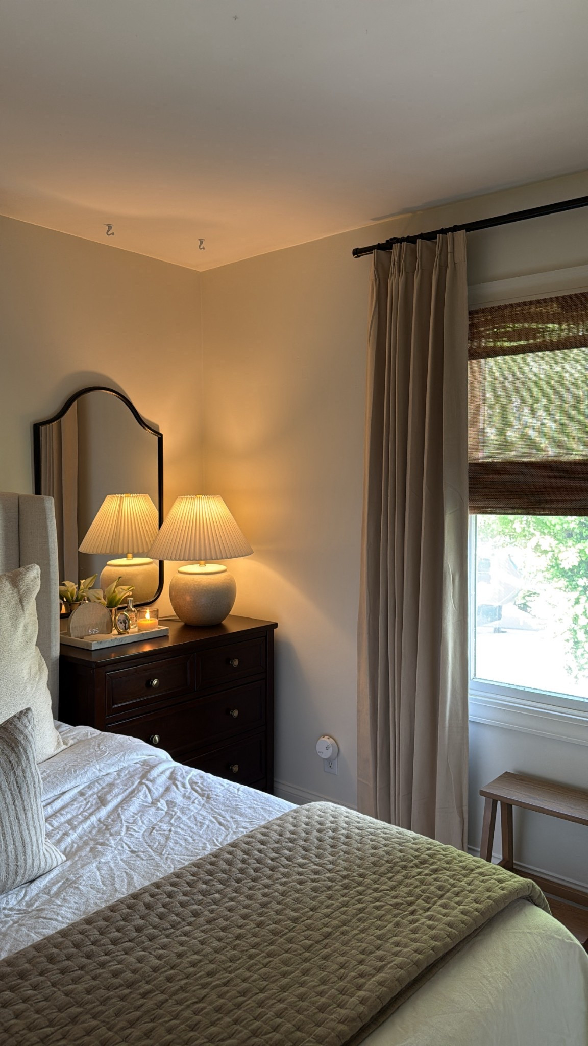 snagged a new set of curtains for the bedroom to warm up the space a bit! These are great alternatives to the viral Two Pages drapes, and a really affordable price point! 

#LTKFindsUnder100 #LTKSeasonal #LTKHome