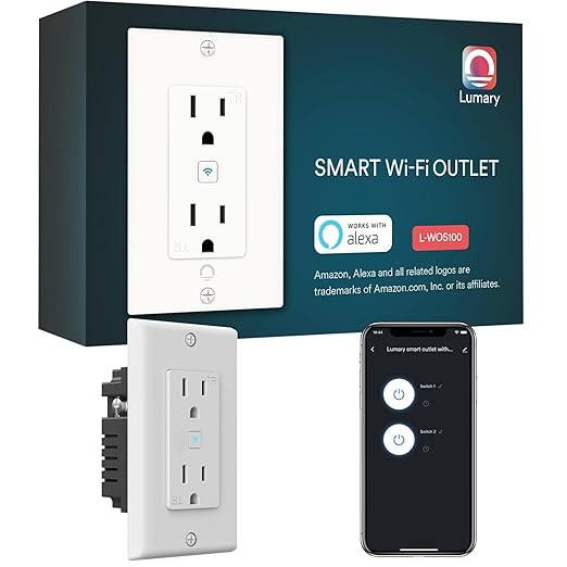 Standard Electrical Outlet, Smart in Wall Outlet Work with Alexa Google Home ETL FCC Certified 2.... | Amazon (US)