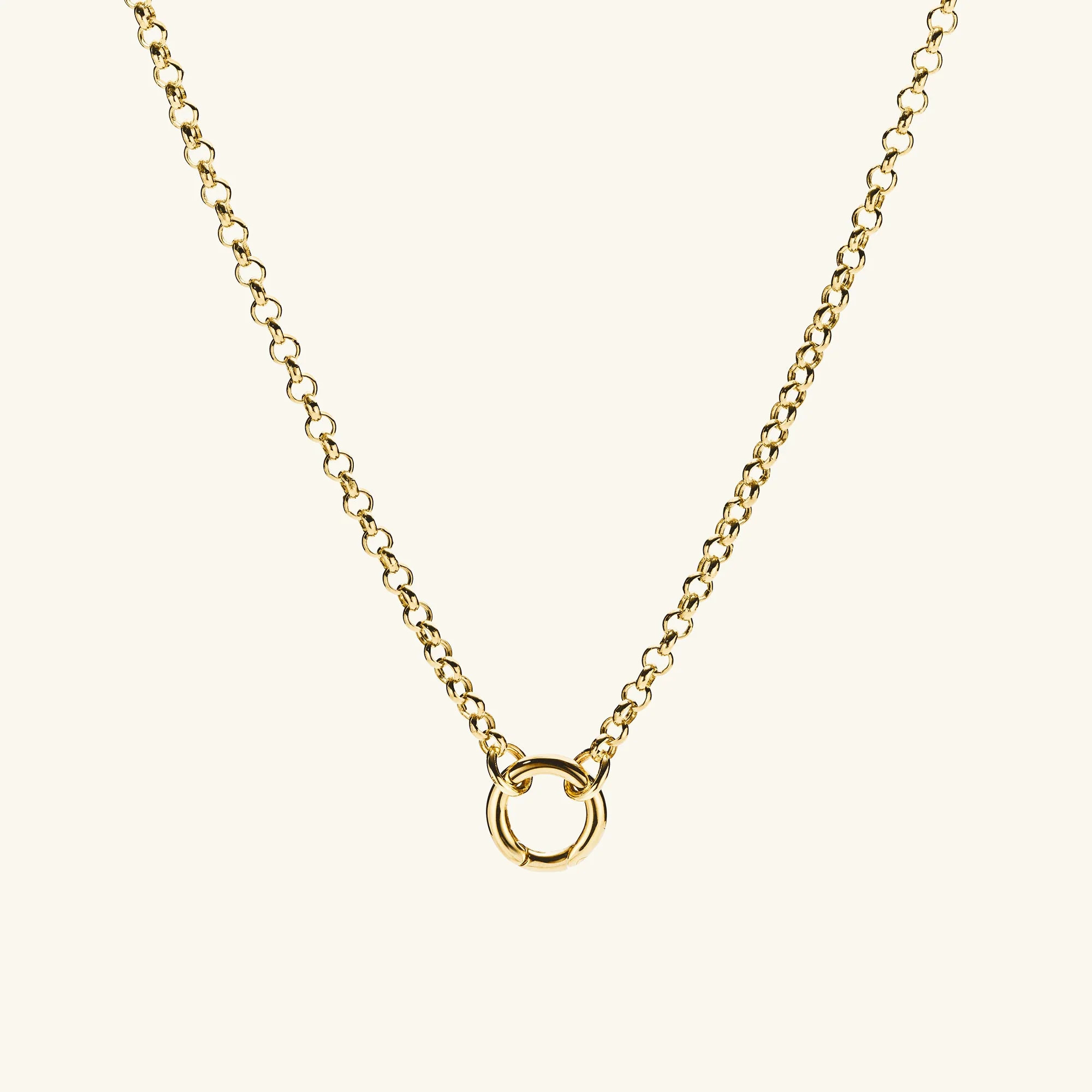 14k Gold Rolo Chain Charm Necklace - Jewelry | Mejuri | Mejuri Fine Crew