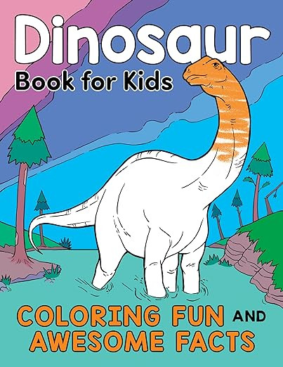 Dinosaur Book for Kids: Coloring Fun and Awesome Facts (A Did You Know? Coloring Book) | Amazon (US)