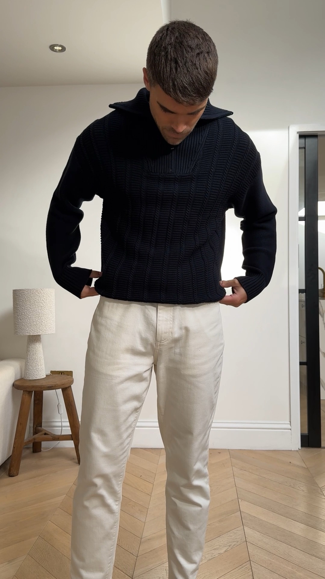 It’s knitwear season 👏🏼 this one has sold out but I have listed other alternatives that are very similar (and cheaper Tbf). The jeans are a great investment too. 

#LTKautumn #LTKmens