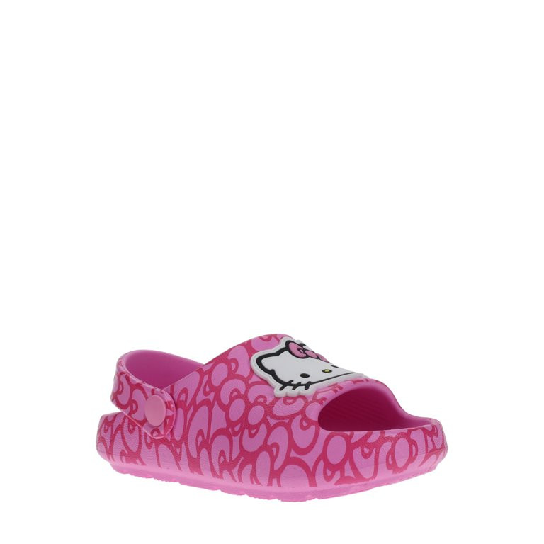 Toddler Girls Hello Kitty License Slide Sandals - Walmart.com | Walmart (US)