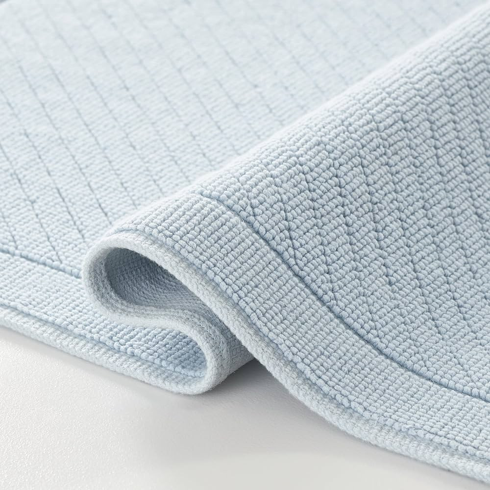 Arkwright 100% Cotton Bathroom Rug - High Absorbent Stylish Textured Woven Design Bath Mat, Slip ... | Amazon (US)