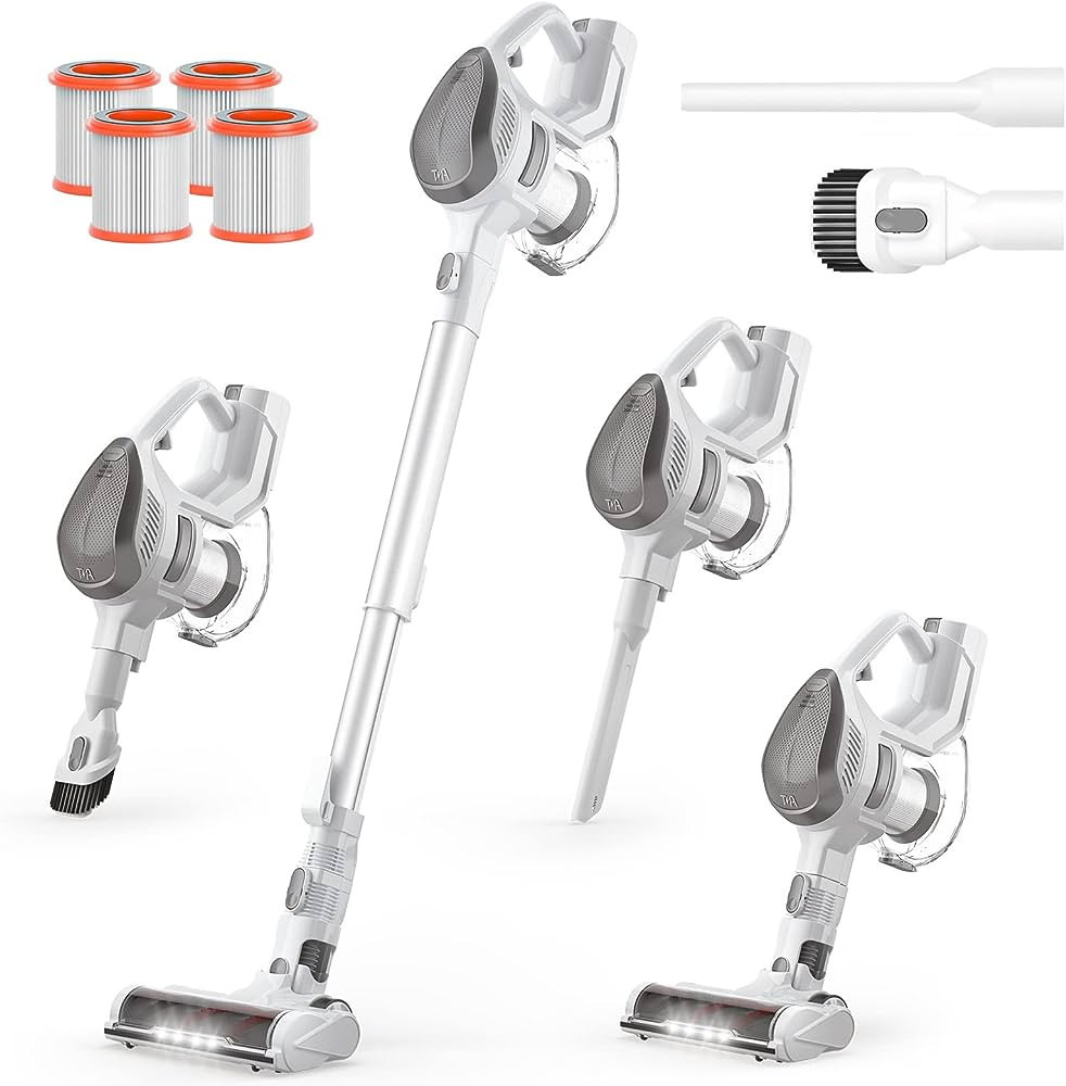 TMA Cordless Vacuum Cleaner, 6 in 1 Lightweight Stick Vacuum Cleaner with 4 Filters 8-Cell Batter... | Amazon (US)