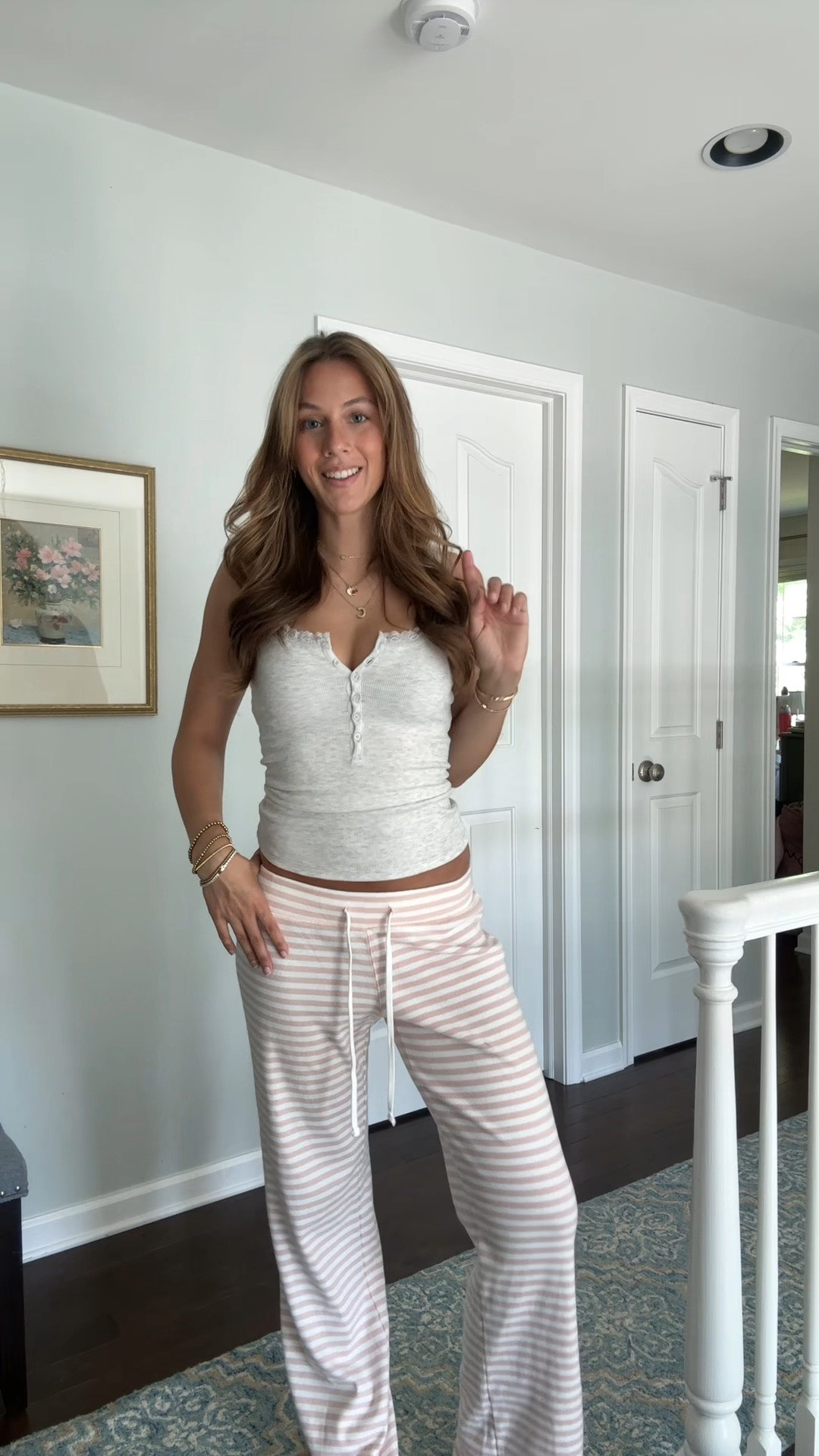Comfy summer outfit idea!
#summeroutfit #stripes

#LTKootd #LTKdayinmylife #LTKSeasonal