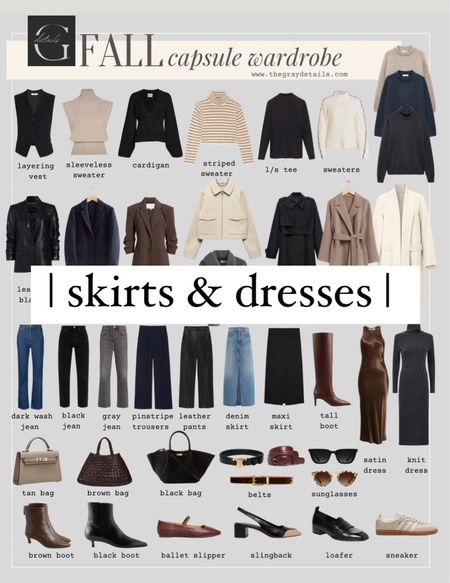 Fall capsule wardrobe | skirts and dresses

#LTKstyletip #LTKover40 #LTKparties