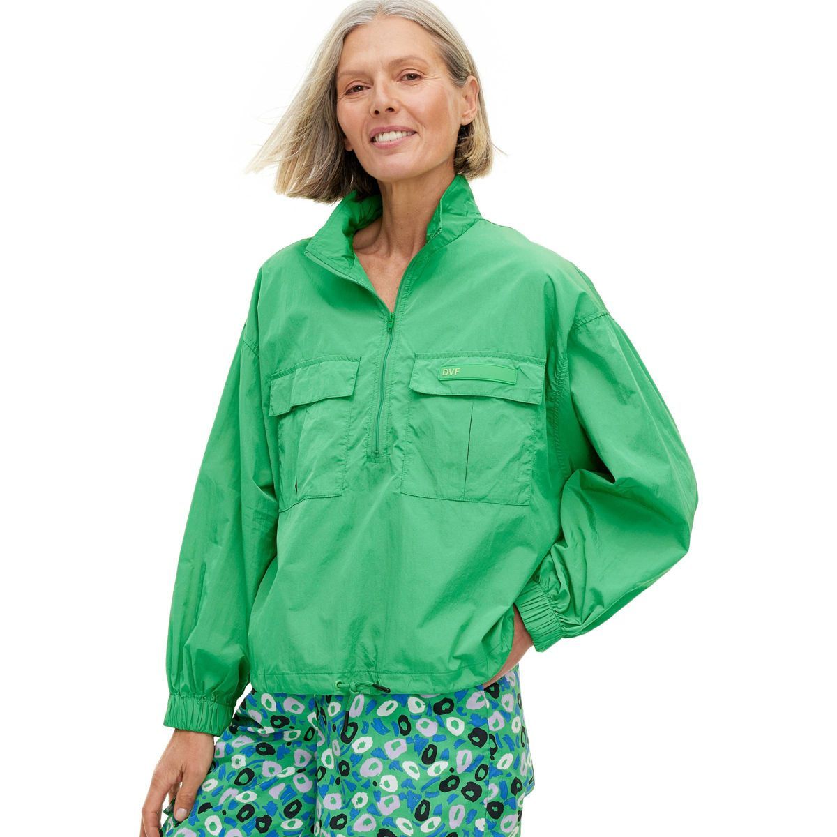 Women's Nylon Packable Long Sleeve Half Zip Jacket - DVF for Target | Target