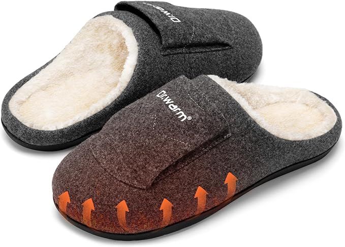 Dr.Warm Heated Slippers for Women Men, 3400mAh 3.7V Rechargeable Battery Heating Shoes with Anti-... | Amazon (US)