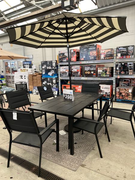 Patio set at Walmart, seats are comfy and big! Table is sturdy and the whole set looks great for the price. #outdoor dining furniture affordable #walmarthome

#LTKHome