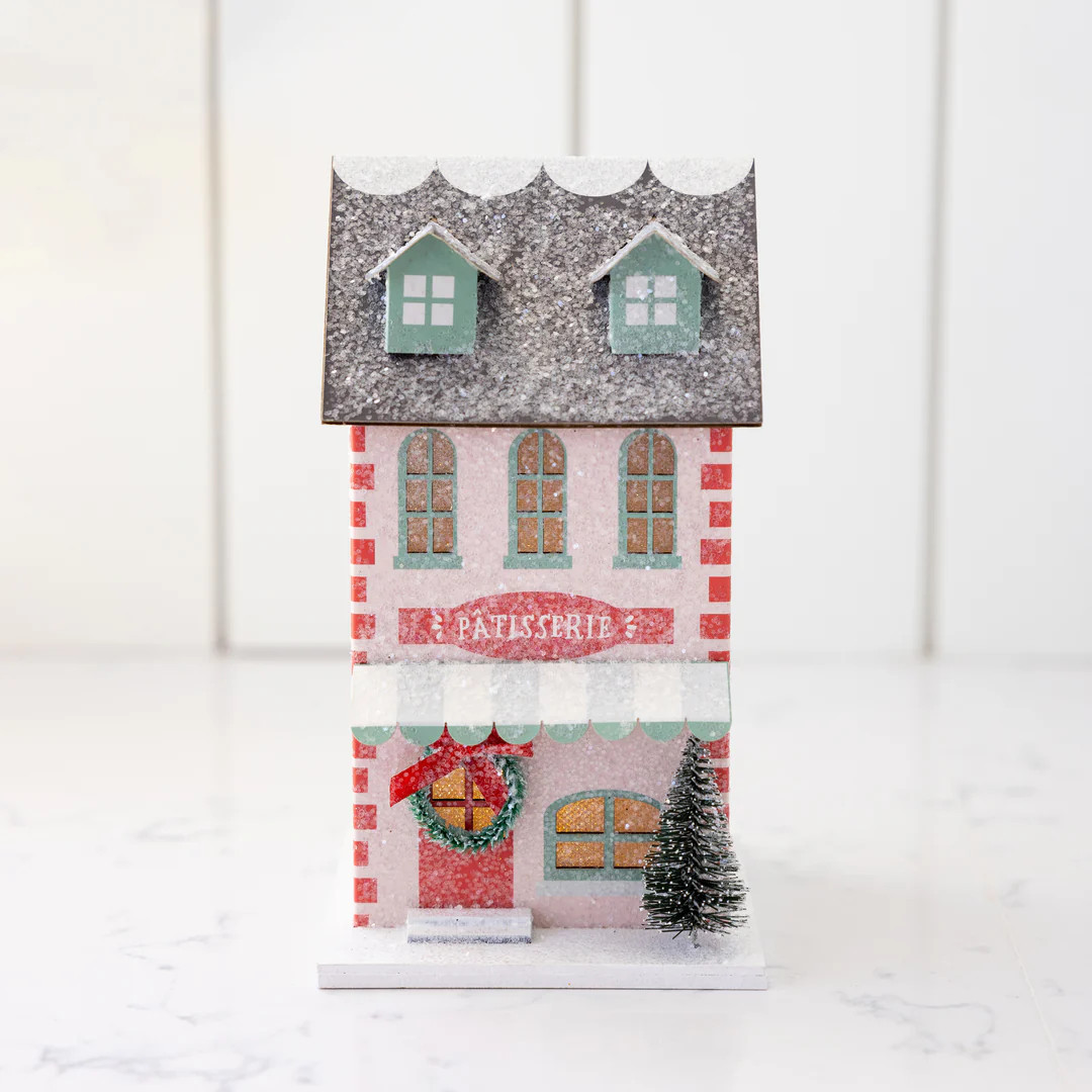 Village Christmas Paper Bakery Decoration | My Mind's Eye