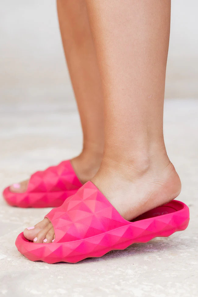 Mackenzie Jelly Pink Slide | Pink Lily