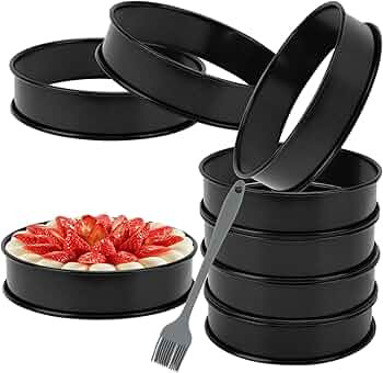 【VALUABLE TART CAKE RING SET】You will get 10 cookie rings for baking 4 inch sufficient quanti... | Amazon (US)