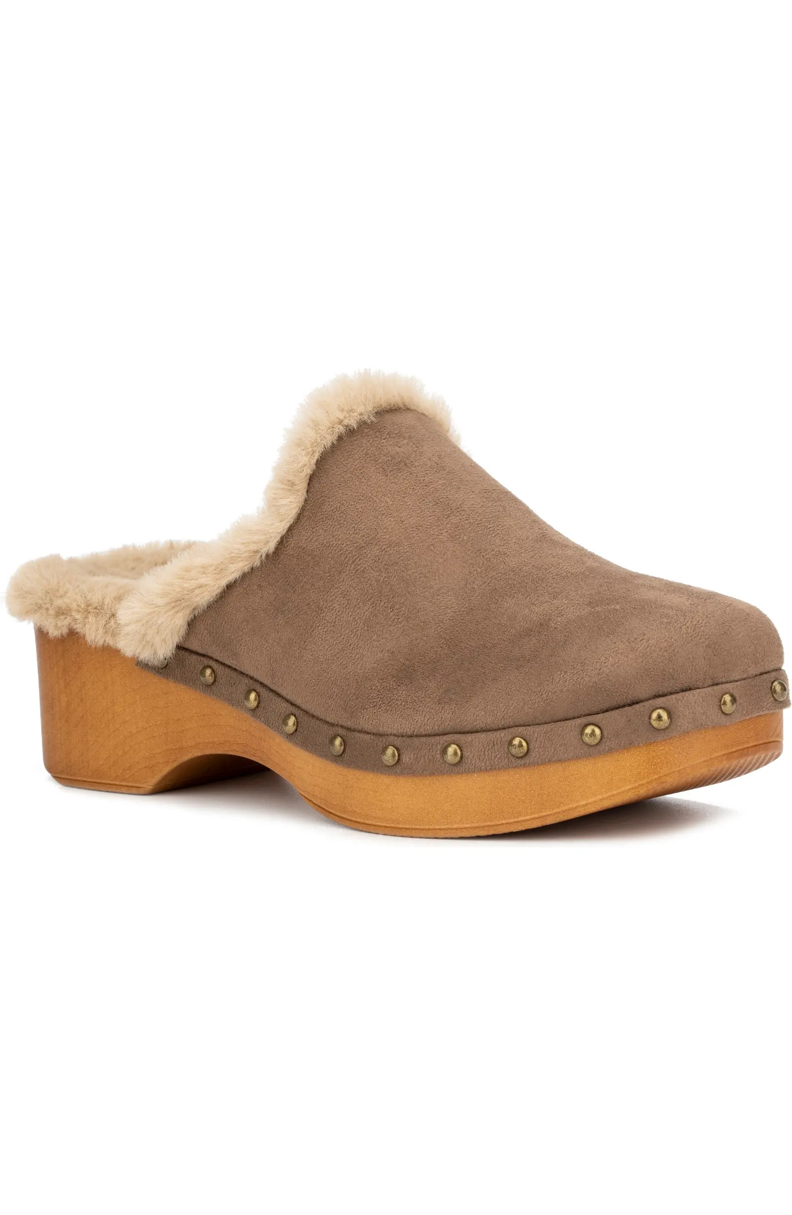 Wynna Studded Faux Fur Lined Clog (Women) | Nordstrom Rack