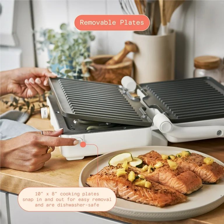 Beautiful 2-in-1 Panini Press & Grill, White Icing by Drew Barrymore | Walmart (US)