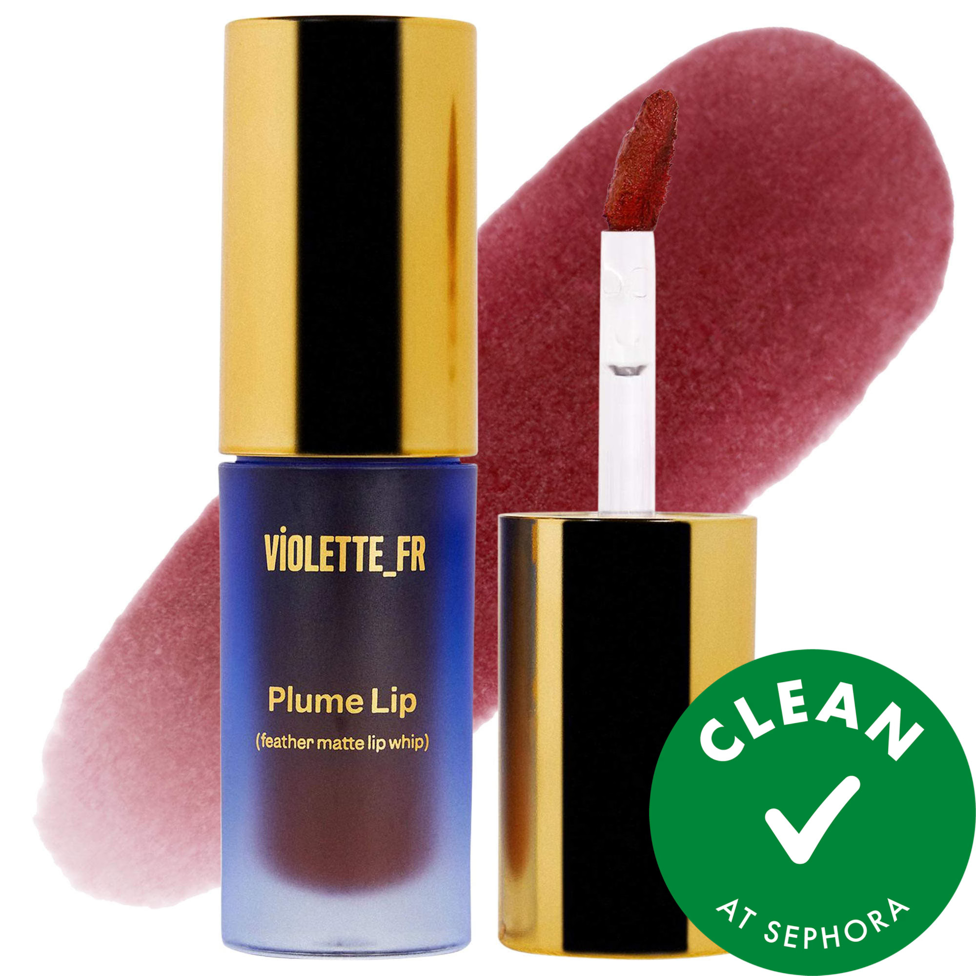 VIOLETTE_FR PLUME LIP Moisturizing Feather Matte Lip Whip Syrah Fumé 0.12 oz/3.3 g | Sephora (US)