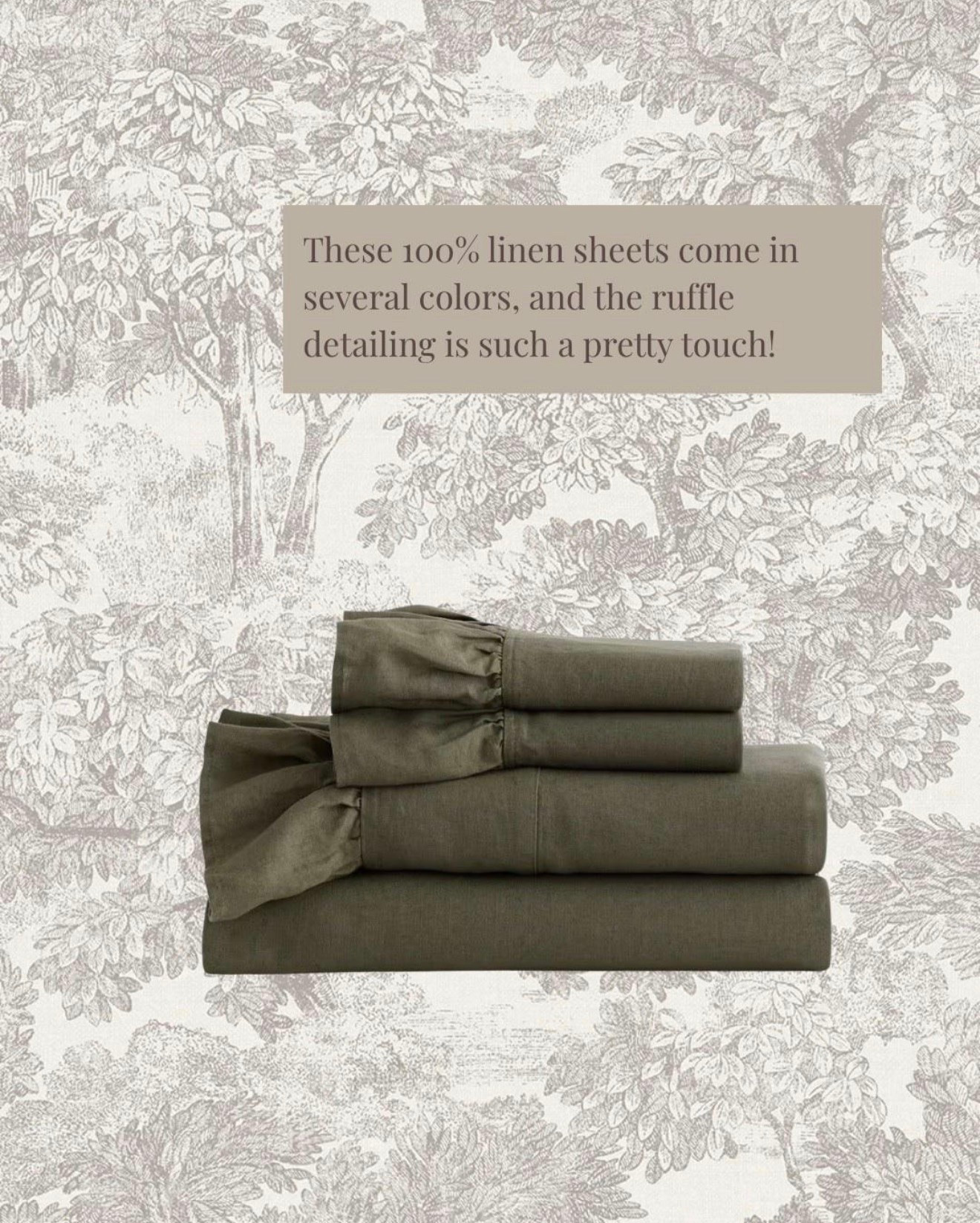 Fall bedding refresh! Always a good time to swap your sheets to natural materials!