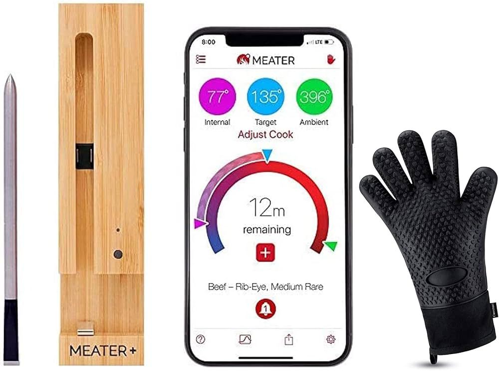 New MEATER+165ft Long Range Smart Wireless Meat Thermometer for The Oven Grill Kitchen BBQ Smoker... | Amazon (US)