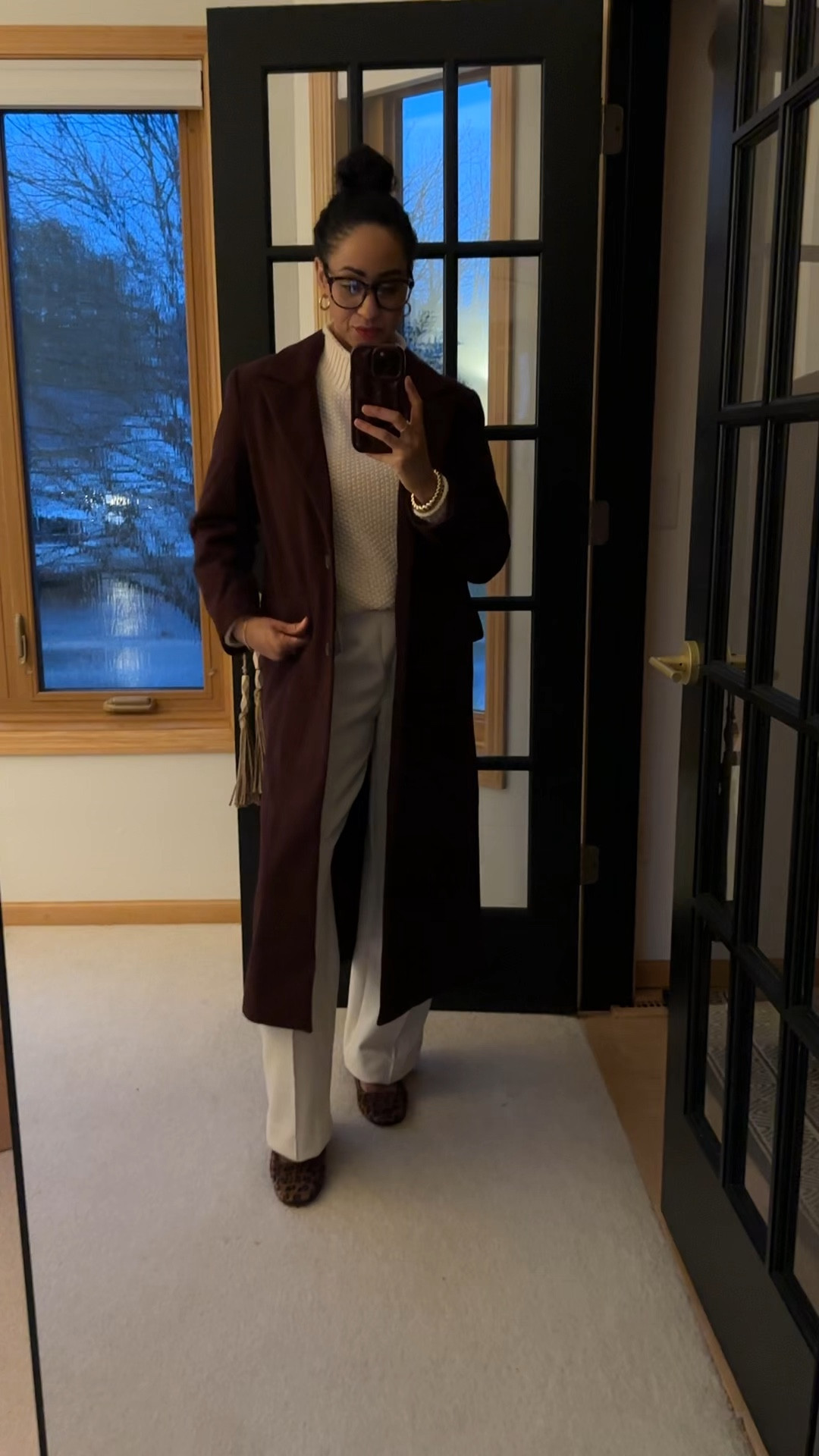 Rainy day ☔️ faux wool coat. 

I love layering a neutral base with a cute coat 😍. Keeping me warm and cozy on this rainy day. 

#LTKWorkwear #LTKGiftGuide #LTKWatchNow