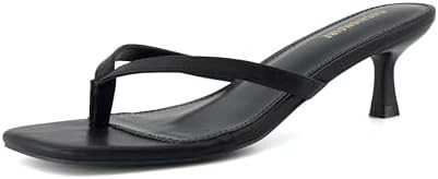CUSHIONAIRE Miami Kitten Heels for Women - Dressy Heeled Thong Womens Sandals | Amazon (US)
