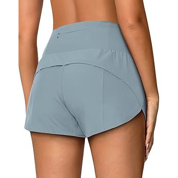 colorskin High Waisted Athletic Shorts for Women Quick Dry Workout Running Shorts with Mesh Liner... | Amazon (US)