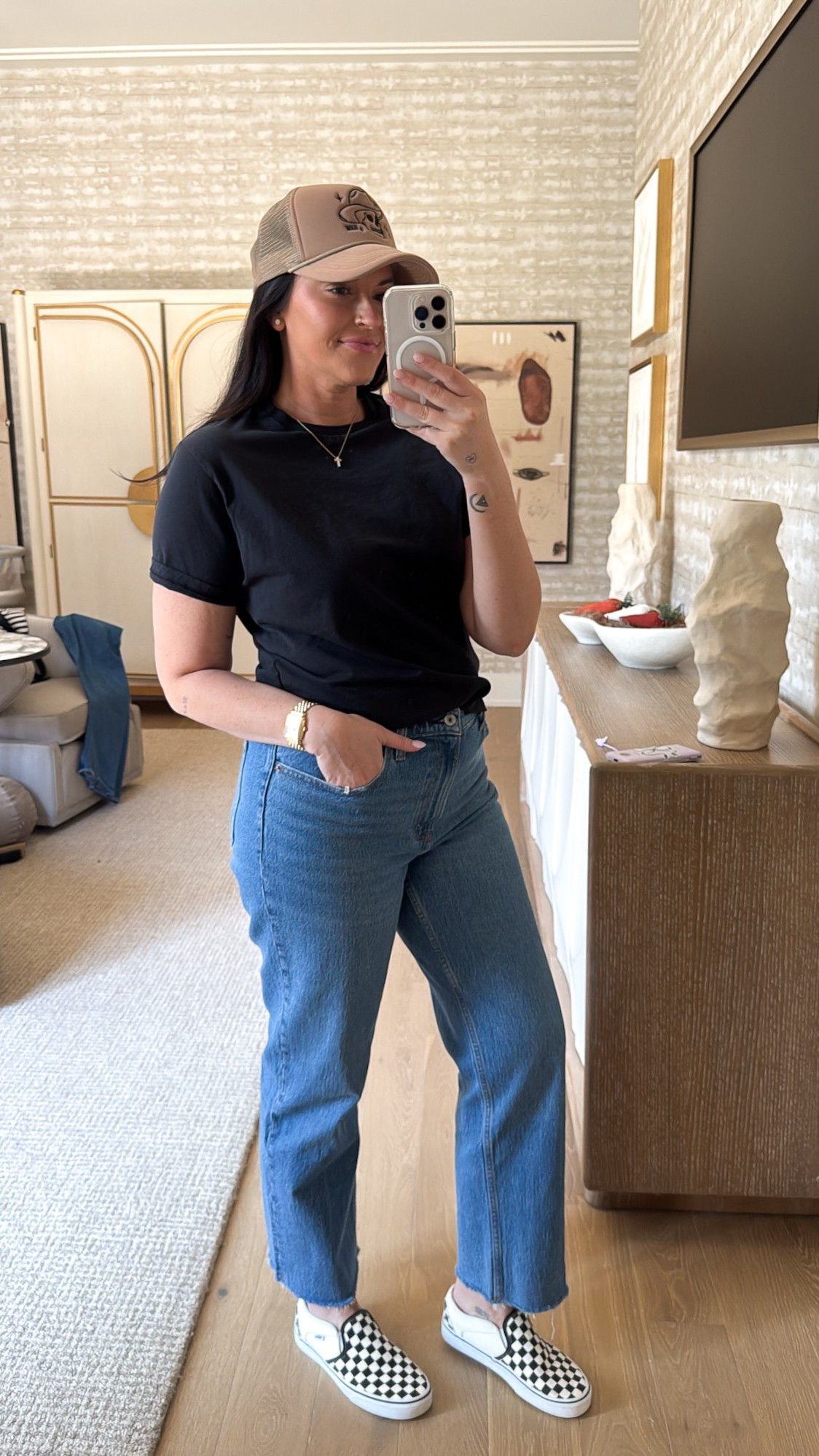 Casual outfit of the day. Vintage straight jeans and polished relaxed tee both 25% off with AFLTK 

#LTKSpringSale #LTKSaleAlert #LTKStyleTip