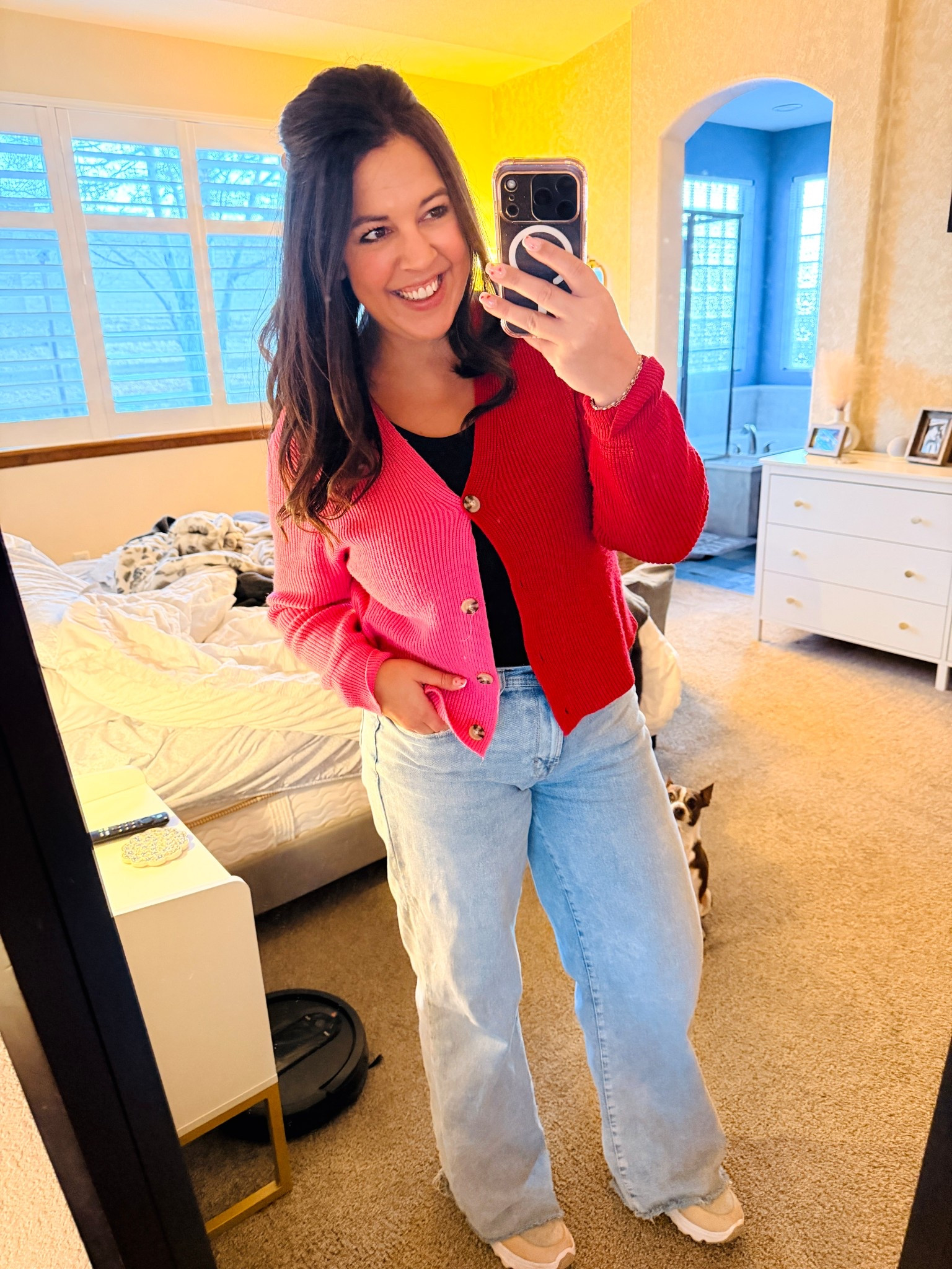 Easy casual Valentine’s Day outfit for during the day! 

I love these jeans and wear them weekly. They are true to size and so comfy! I’m wearing a size 10.

This tank top is reversible so there is a higher rise on one side, and lower on the other, depending on the vibe you’re going for. One size fits most and great for layering! It doesn’t budge. 

I’m wearing my winter boots right now I’m obsessed with for Colorado winter and went a half size up. 



#LTKMidsize #LTKootd #LTKValentine