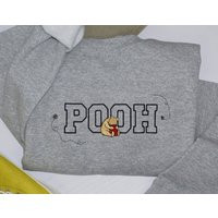 Classic Winnie The Pooh Sweatshirt, Embroidered Adult Unisex Crewneck | Etsy (US)