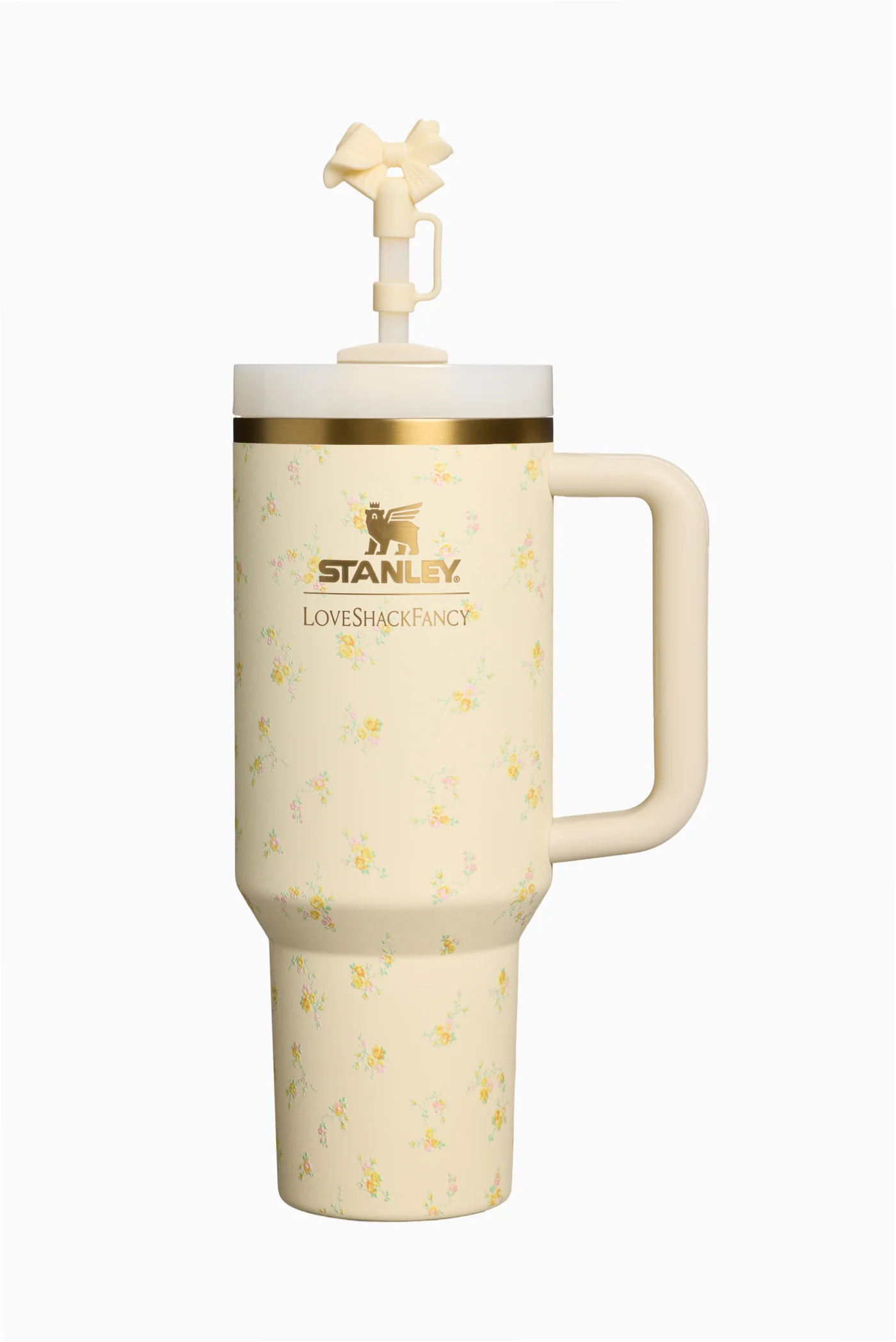 Stanley 1913 The Quencher H2.0 Flowstate Tumbler in Lemon Haze | LoveShackFancy